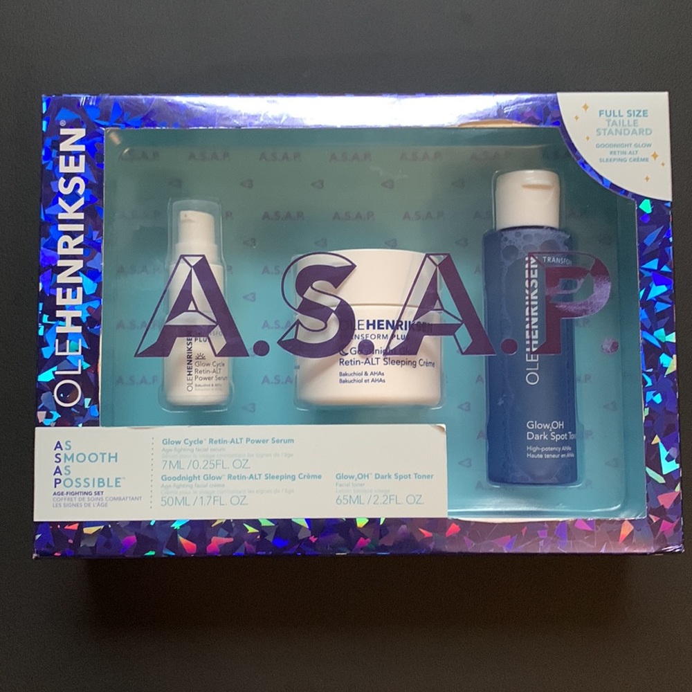 OleHenriksen ASAP As Smooth as Possible Age fighting set.